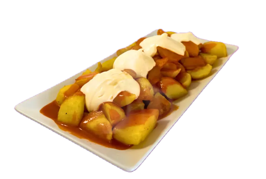 Patatas con mojo rojo y alioli